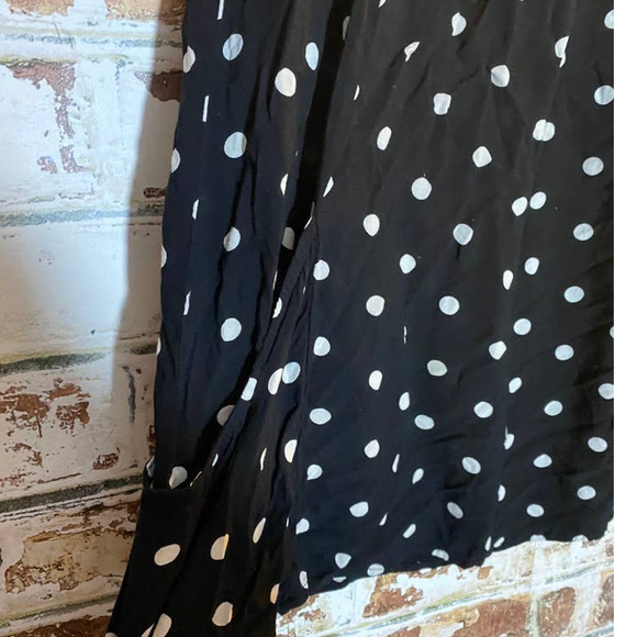 Anthropologie Holding Horses Oversized Lightweight Rayon Polka Dot Tunic Top - Picture 5 of 8